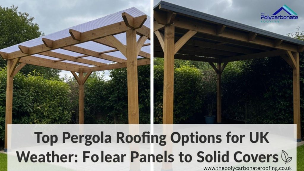 Top Pergola Roofing Options for UK Weather: From Clear Panels to Solid Covers